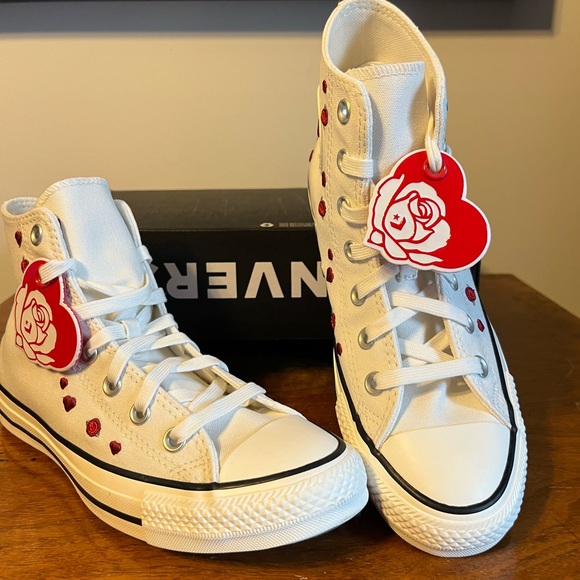 Converse Women’s All Star Chuck Taylor Valentine’s Day Sneakers - Picture 1 of 5